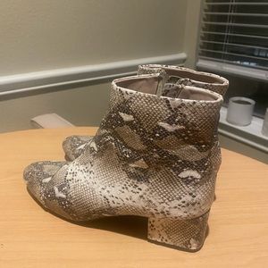 Zara Snakeskin Booties